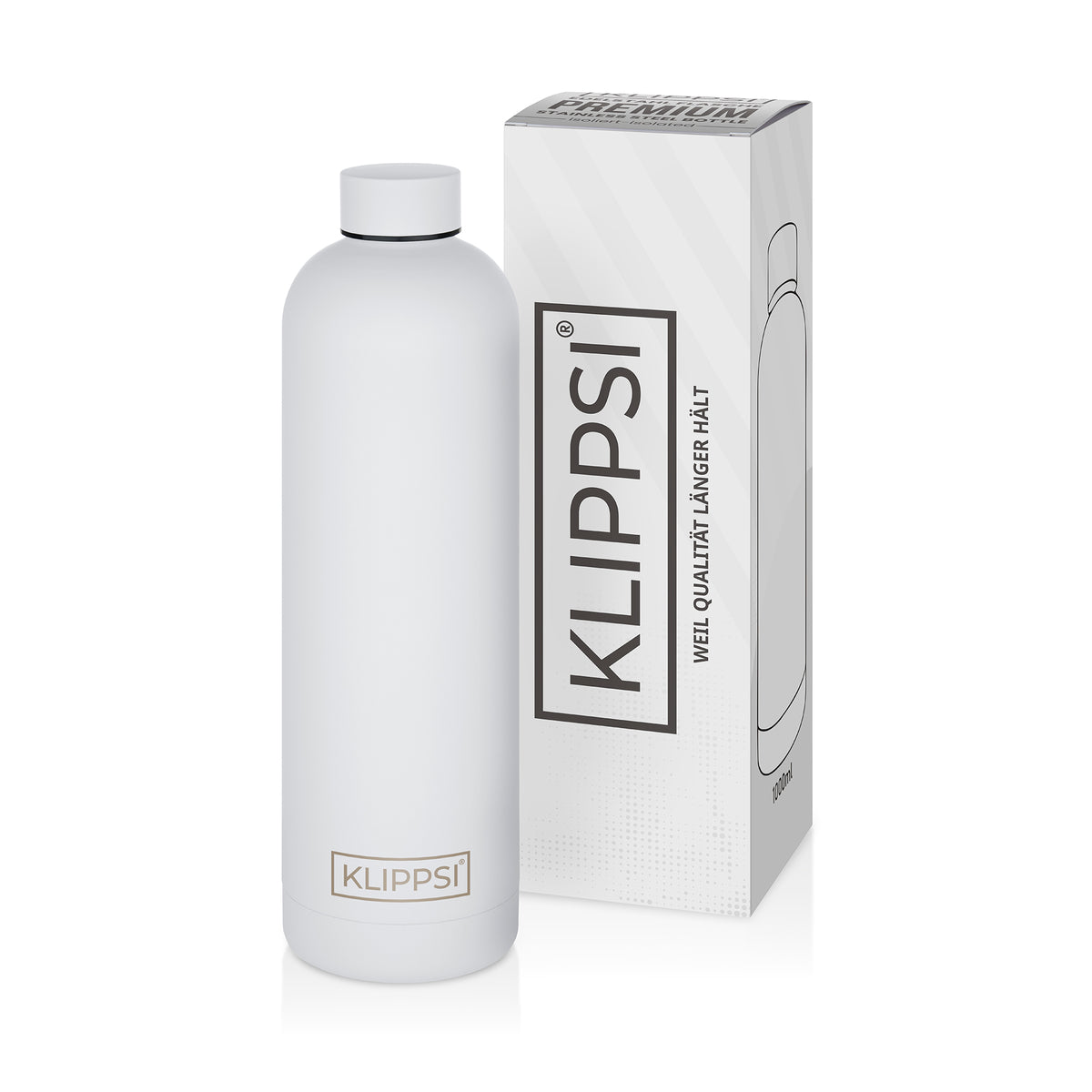 KLIPPSI® Trinkflasche Edelstahl 1000ml