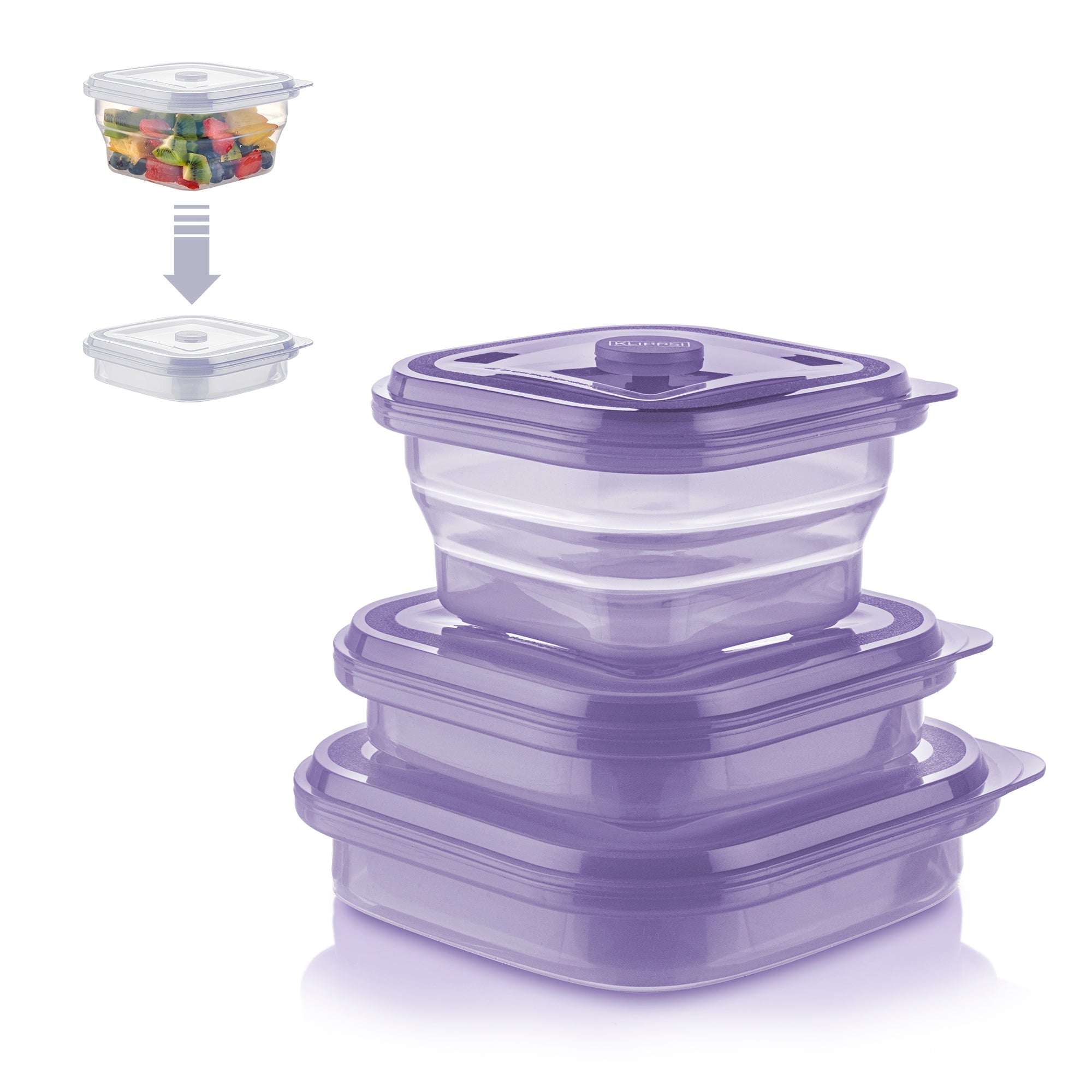 KLIPPSI® Faltdosen Set 400ml-600ml-900ml - Klippsi