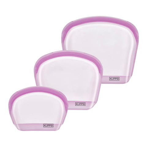 KLIPPSI® Silikonbeutel Set 1000-2000-3500ml - Klippsi